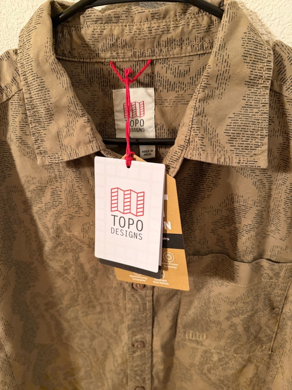 Topo Designs Men's Dirt Desert Shirt, Elmwood River Bed - Picture 3 of 7